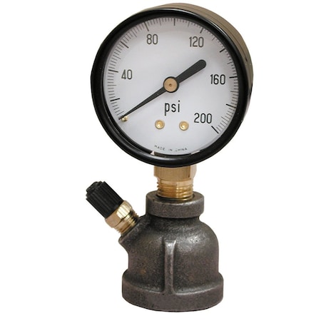 Jones Stephens 15# x 1in. FIP Test Gauge Assembly, Bell Type G67015